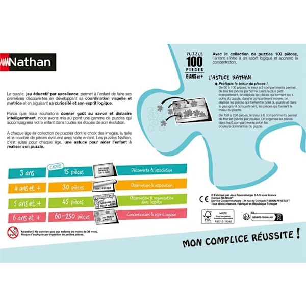 Nathan - Batmanin viholliset palapeli 100 kpl - RAVENSBURGER Svart