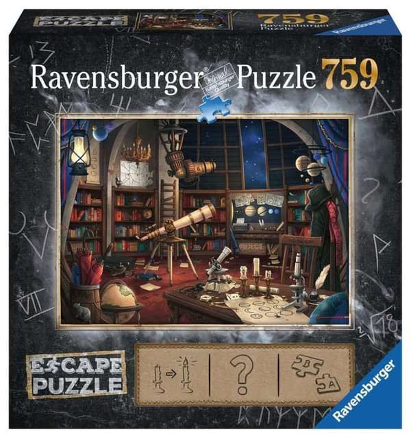 Puzzle Escape Astronomisk Observatorium Ravensburger 759 brikker Svart