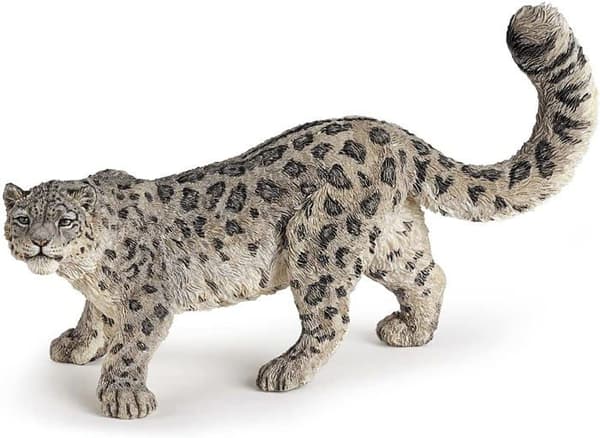 Figurine Sneleopard - PAPO - DET VILDE LIV - Barn - Indendørs - Grå