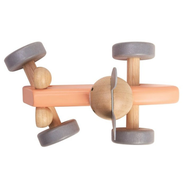 Plan Toys - Pastellinen jänis kilpa-auto - TROUSSELIER