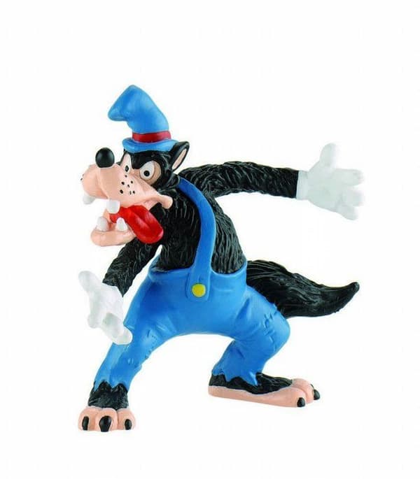 De tre små grise - Big Bad Wolf Flerfärgad