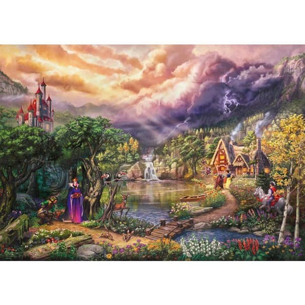 Pussel 1000 bitar - SCHMIDT SPIELE - Thomas Kinkade Studios - Disney - Snövit och Drottningen - 1000 bitar Flerfärgad