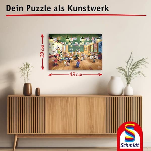 Schmidt Spiele - Pussel Mickey och Minnies skola 200 bitar - SCHMIDT Grön