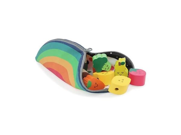 Vilac - Træperler Tutti frutti Röd