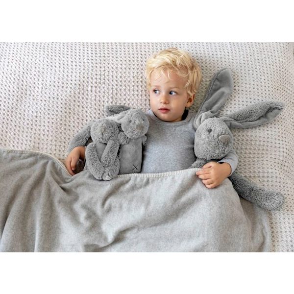 Happy Horse - Richie Rabbit mjukdjur ljusgrå 38 cm Grå