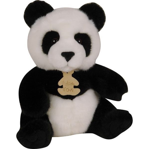 Vauvan panda pehmoeläin aidot Svart