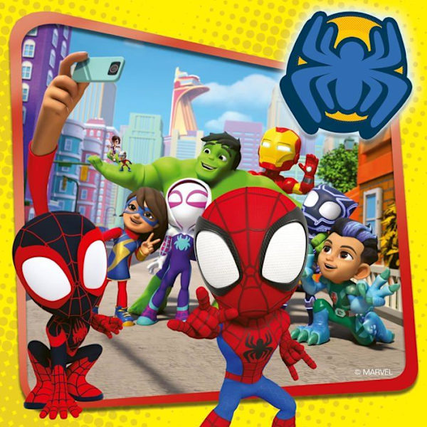 Palapelit 3x49 palaa Spidey, verkkoheittäjä, Spiderman, Alkaen 5 vuotta, 00005730, Ravensburger Flerfärgad