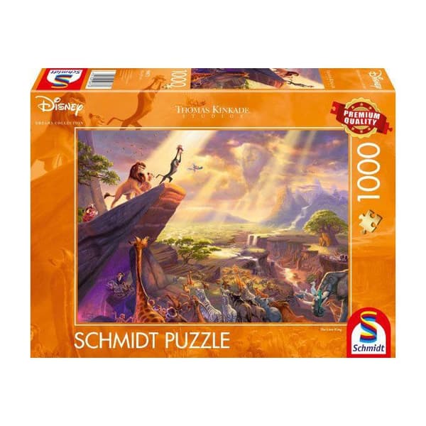 Pussel 1000 bitar - SCHMIDT SPIELE - Thomas Kinkade Studios - Disney - Lejonkungen - 1000 bitar Flerfärgad