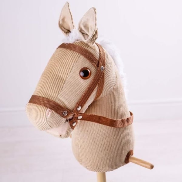 Bigjigs Cord Hobby Horse gunghäst i trä (4) - För barn i åldern 24 månader till 3 år - Inomhus - Flerfärgad