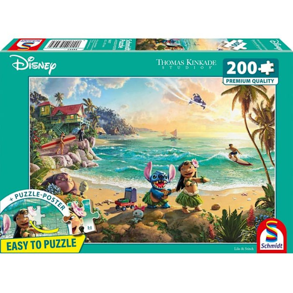 200 bitar Puzzle Lilo och Grön