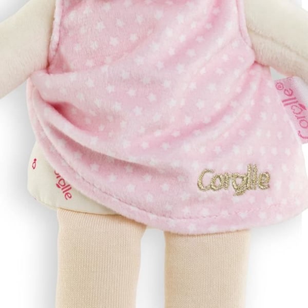 Täcke - COROLLE - Miss Rêves d'Étoiles - 25 cm - vaniljdoft - från födseln Rosa