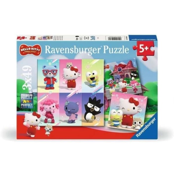 Ravensburger - Hello Kitty Pussel 3x49 st