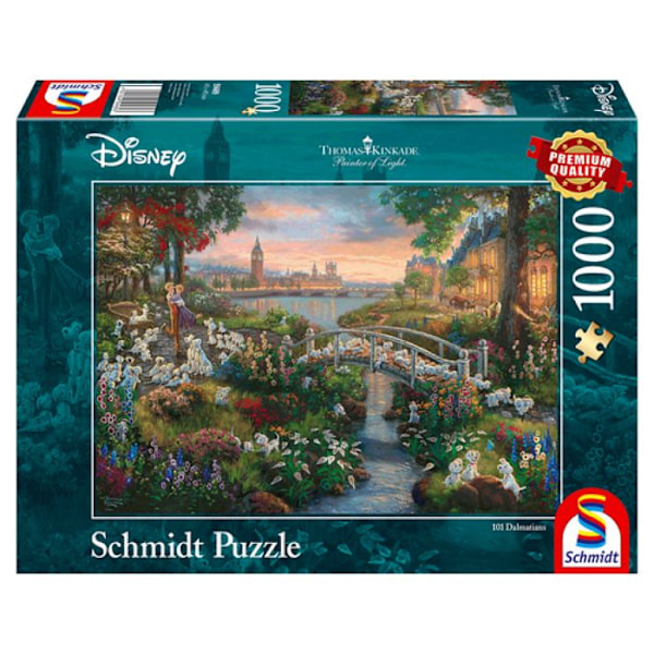 Puzzle 1000 palasta: Disney, 101 dalmatialaista Flerfärgad