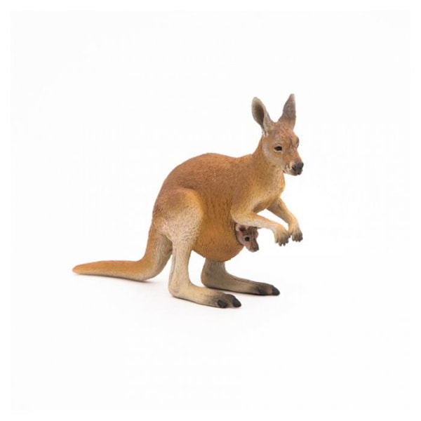 Kangaroo-figuriini ja sen vauva - PAPO - VILLIELÄMÄ - Ruskea - Sisätila - Lapsi - 3 vuotta ja enemmän
