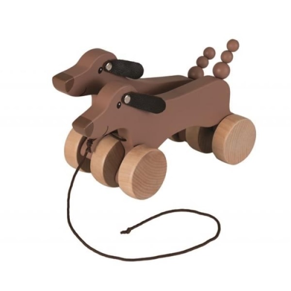 Egmont Toys - Edward the wooden pull dog