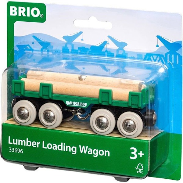 Brio World Wagon puinen kuljetin - Magneettinen lisävaruste puiselle junaradalle - Ravensburger - Sekoitettu 3-vuotiaasta alkaen - 33696 Gul