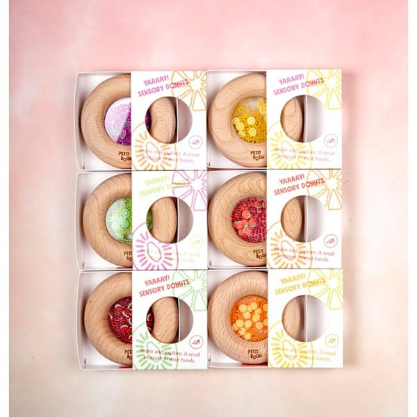 Donut sensorisk i trä Tomat Röd