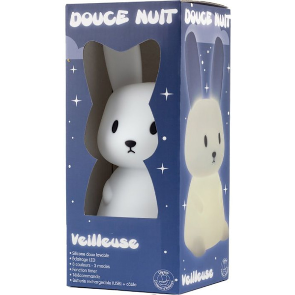 Ulysse - Mini Bunny nattlampa Vit