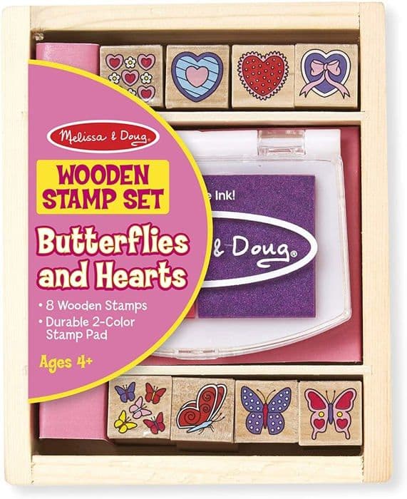 TRÆ SOMMERFUGLE- OG HJERTESTEMPELSÆT (ENSEMBLE … Rosa