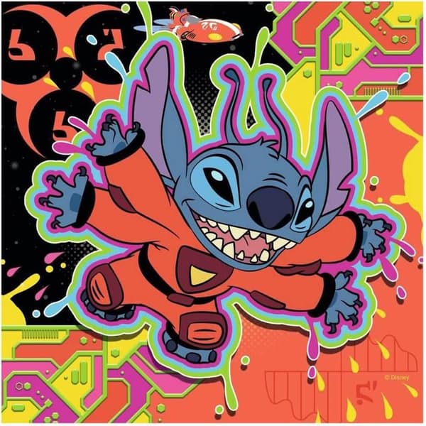 Puslespil 3x49 brikker: Disney Stitch