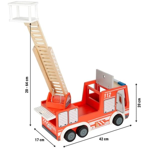 Small Foot - Punainen paloauto - LEGLER Röd