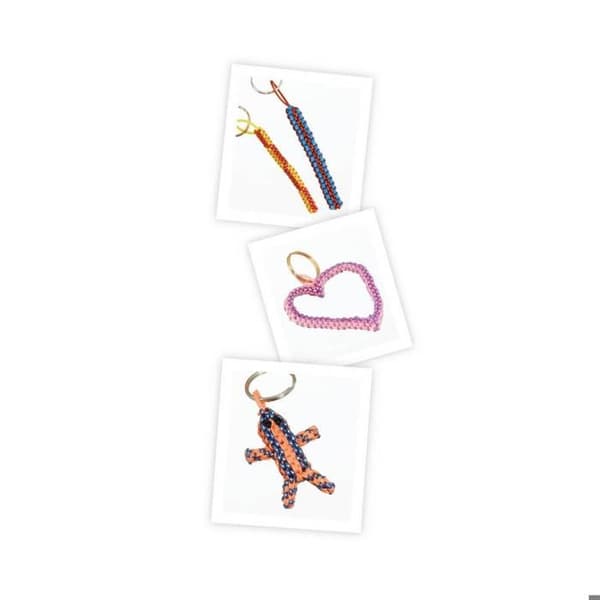 Scoubidous - DIY-set Färgglatt, metalliskt, transparent,