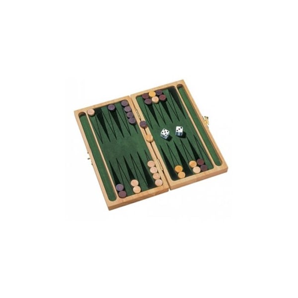 Brädspel - GOKI - GOKI Backgammon - Grön - Blandat - från 6 år och uppåt Grön