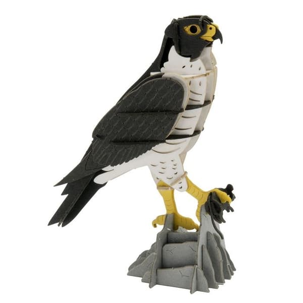 Fridolin - 3D-modell i papper falk Svart