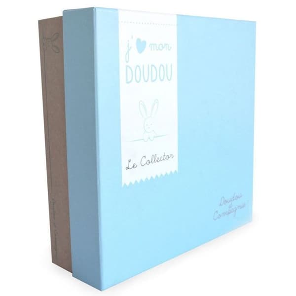 Doudou Collector blå bjørn 24 cm - Doudou et Compagnie Blå