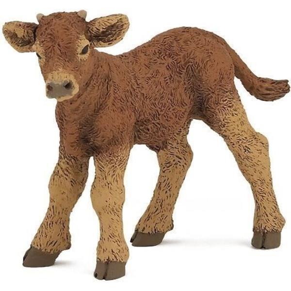 Figuriini Limousin vasikka - PAPO - ELÄMÄ TILALLA - Ruskea - Lapsille alkaen 3-vuotiaista
