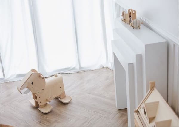 Plan Toys - Elefant til at gå - TROUSSELIER Beige