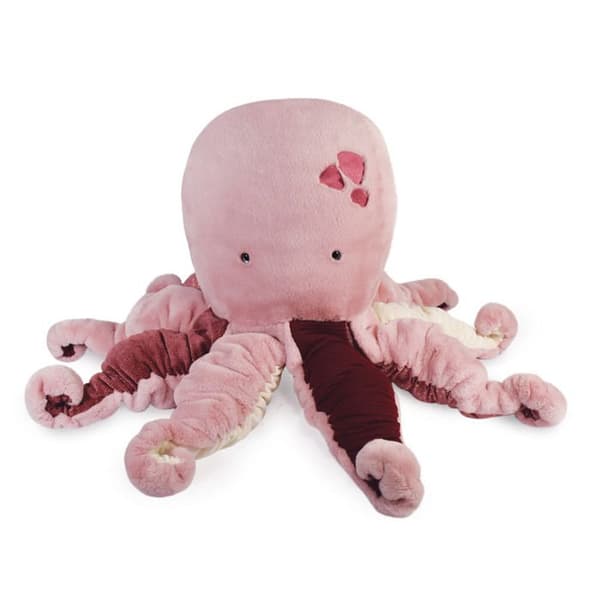 Histoire d'Ours - XXL Lyserød Blæksprutte - DOUDOU ET COMPAGNIE Rosa