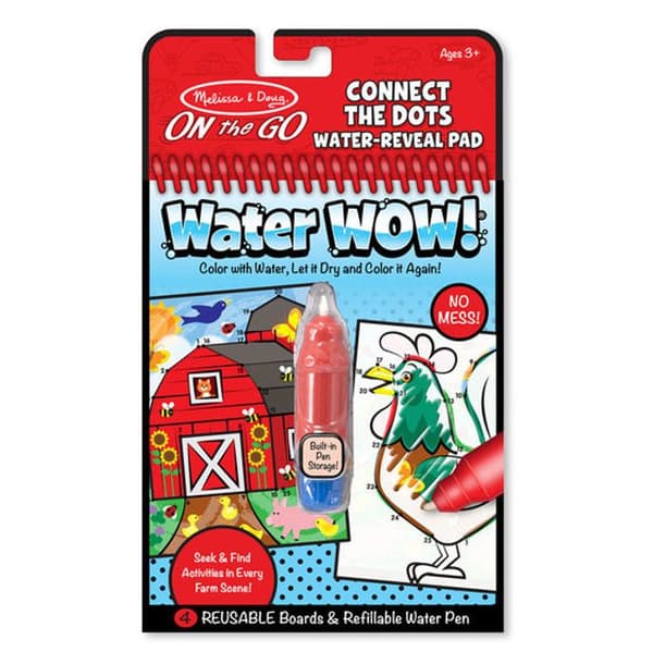 Melissa & Doug - Water Wow! Yhdistä pisteet Röd