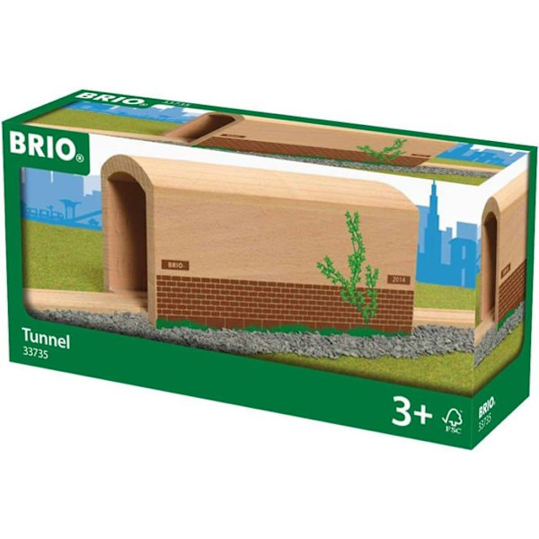 BRIO World puinen junapiiritunneli - Sekoitettu 3-vuotiaasta alkaen