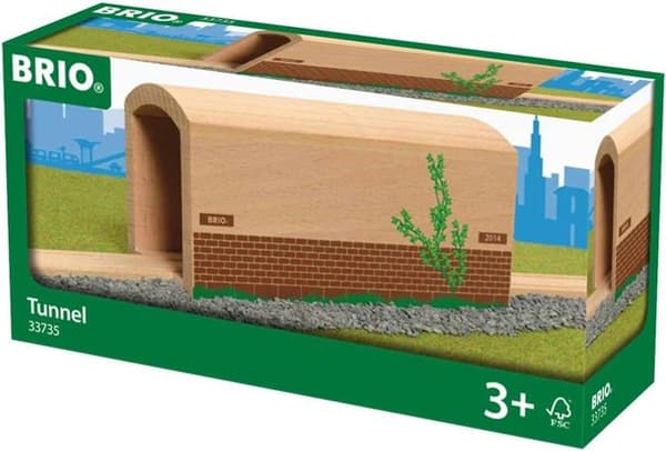 BRIO World trætog kredsløbstunnel - Blandet fra 3 år