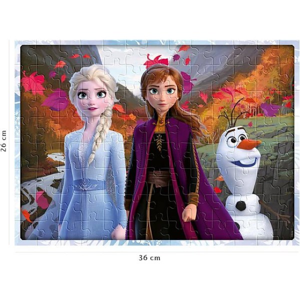 Frozen 2 Puzzle - Nathan - 100 bitar med sorterare - För barn från 6 år och uppåt Flerfärgad