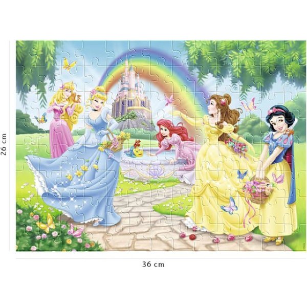 Disney Princesses Puzzle - Nathan - The Princess Garden - 100 bitar - Sorterare - 6 år och uppåt