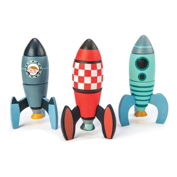 Tender Toys junior raketbyggeri 18 dele Blå