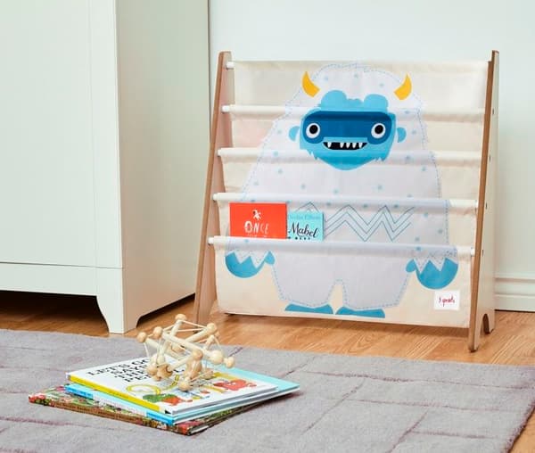 3 Sprouts - Yeti-kirjahylly - ELEMENTS FOR KIDS Valkoinen