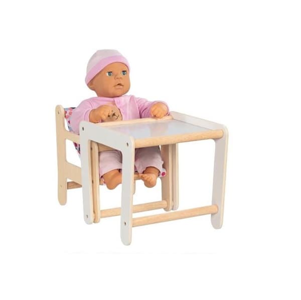 HØJSTOL MED BORD Beige