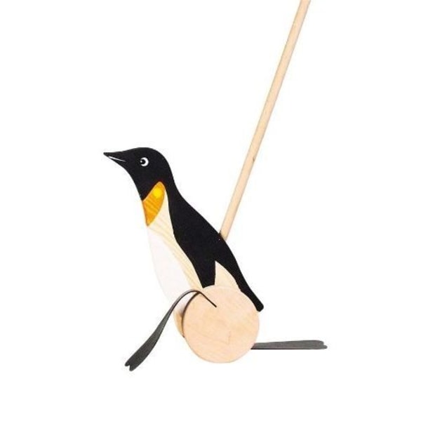 Penguin Push Toy - Goki - Blandat - Barn