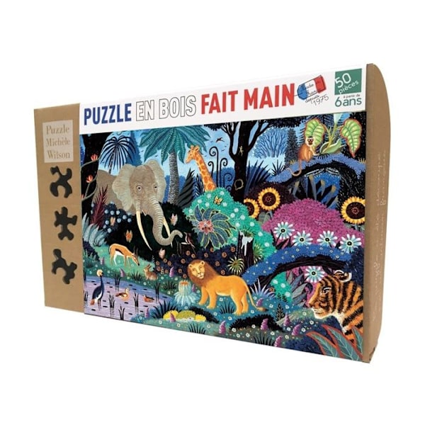 Michèle Wilson Pussel - Natt i djungeln av Alain Thomas - WILSON JEUX Flerfärgad