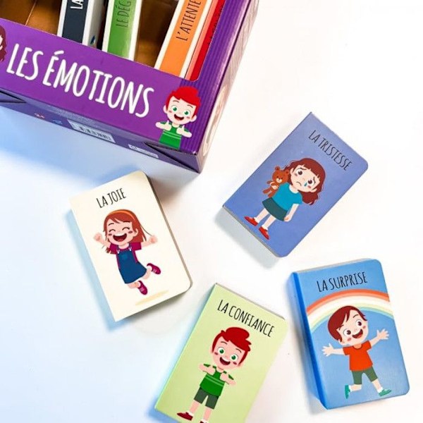 Set med 8 böcker Min lilla biblioteket Känslorna Flerfärgad