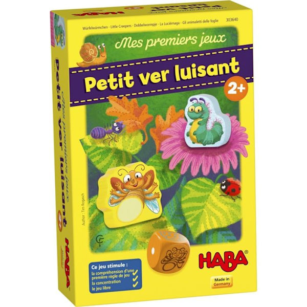 HABA - My First Games - Little Glowworm - 2 år och uppåt, 303640 Flerfärgad