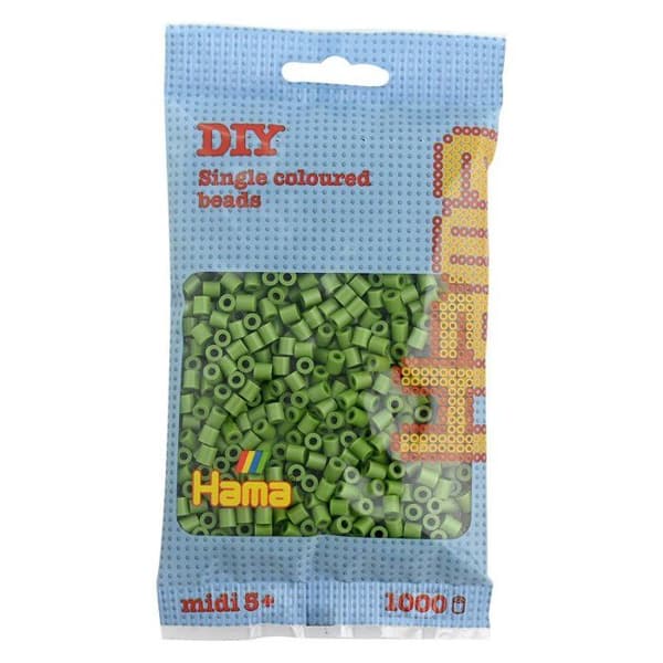 Hama - Hama Standard MIDI perler (ø5 mm) - olivengrøn