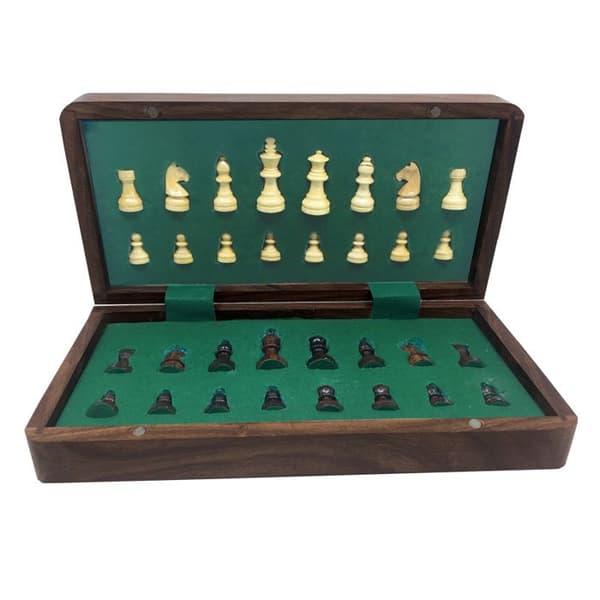 FÄLLBART SCHACKBRÄDE 25CM KUNG 44MM Flerfärgad