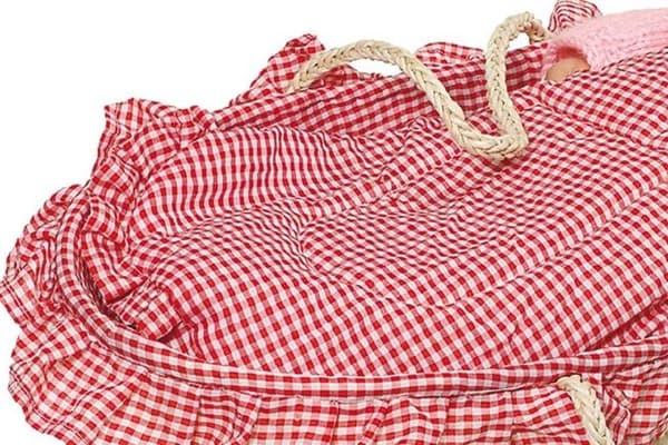 Kuffert til dukker op til 52 cm Beige | Röd