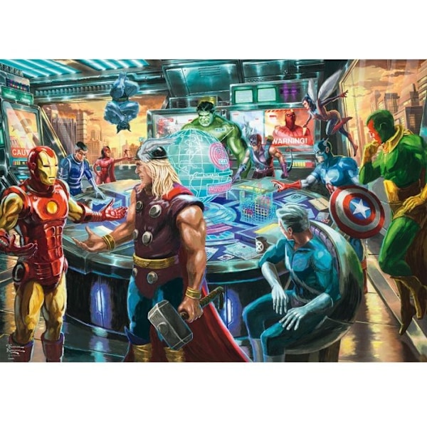 Pussel 1000 bitar: The Avengers - Thomas Kinkade Svart
