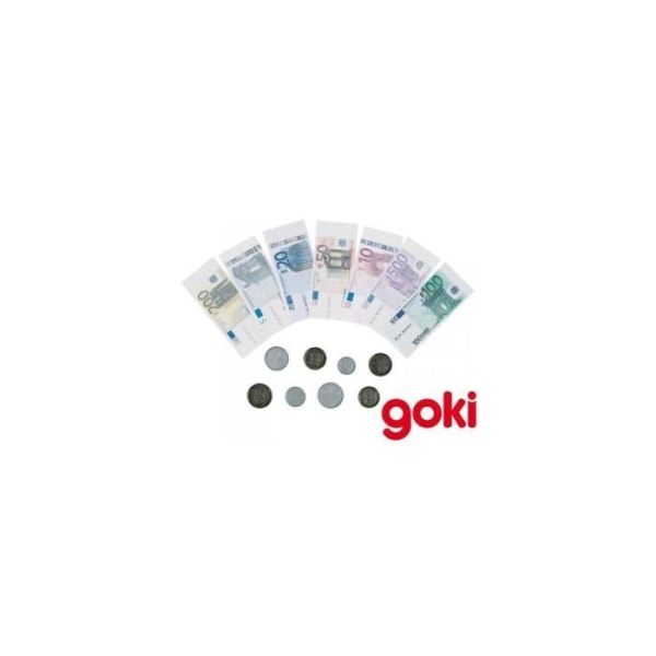 Pengar att spela - Goki - Uppsättning av låtsaspengar för att spela som köpman - Blandat - Barn - Flerfärgad