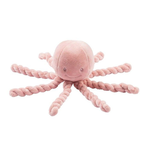 NATTOU Vauvan pehmuste Pieuvre Lapidou - 23 cm - 100% polyesteri - Vaaleanpunainen Rosa